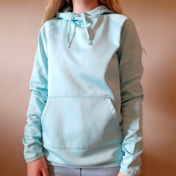 Nike | Tops | Light Aqua Nike Sweatshirt Hoodie | Poshmark